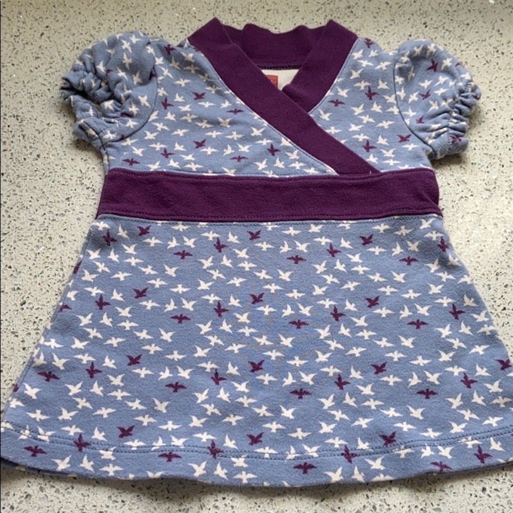 Tea Collection Cotton Purple Dress Infant Size 3 to 6 Months